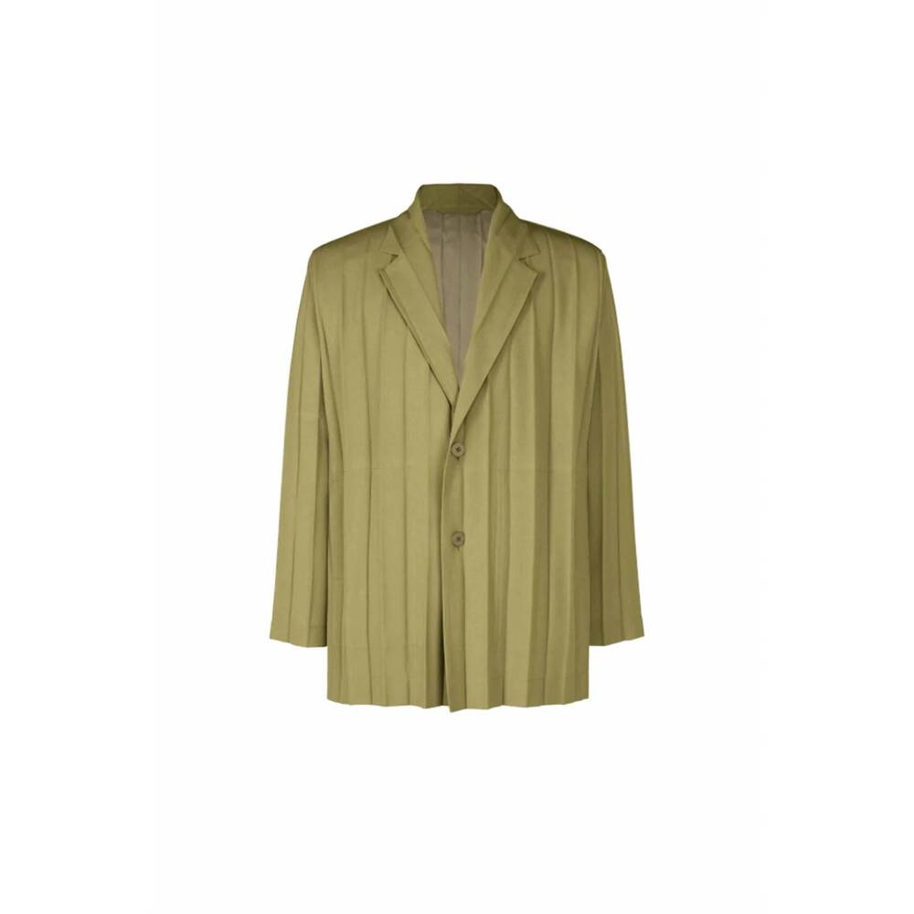 NEW ISSEY MIYAKE men's edge ensemble jacket in khaki